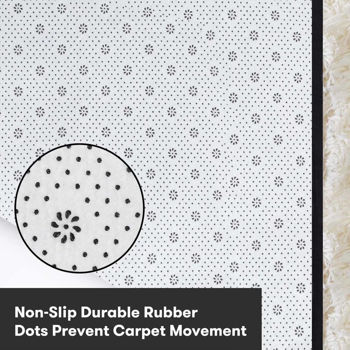 Rugs Living Room 160 x 230 cm Cream Area Rug Anti - Image 4