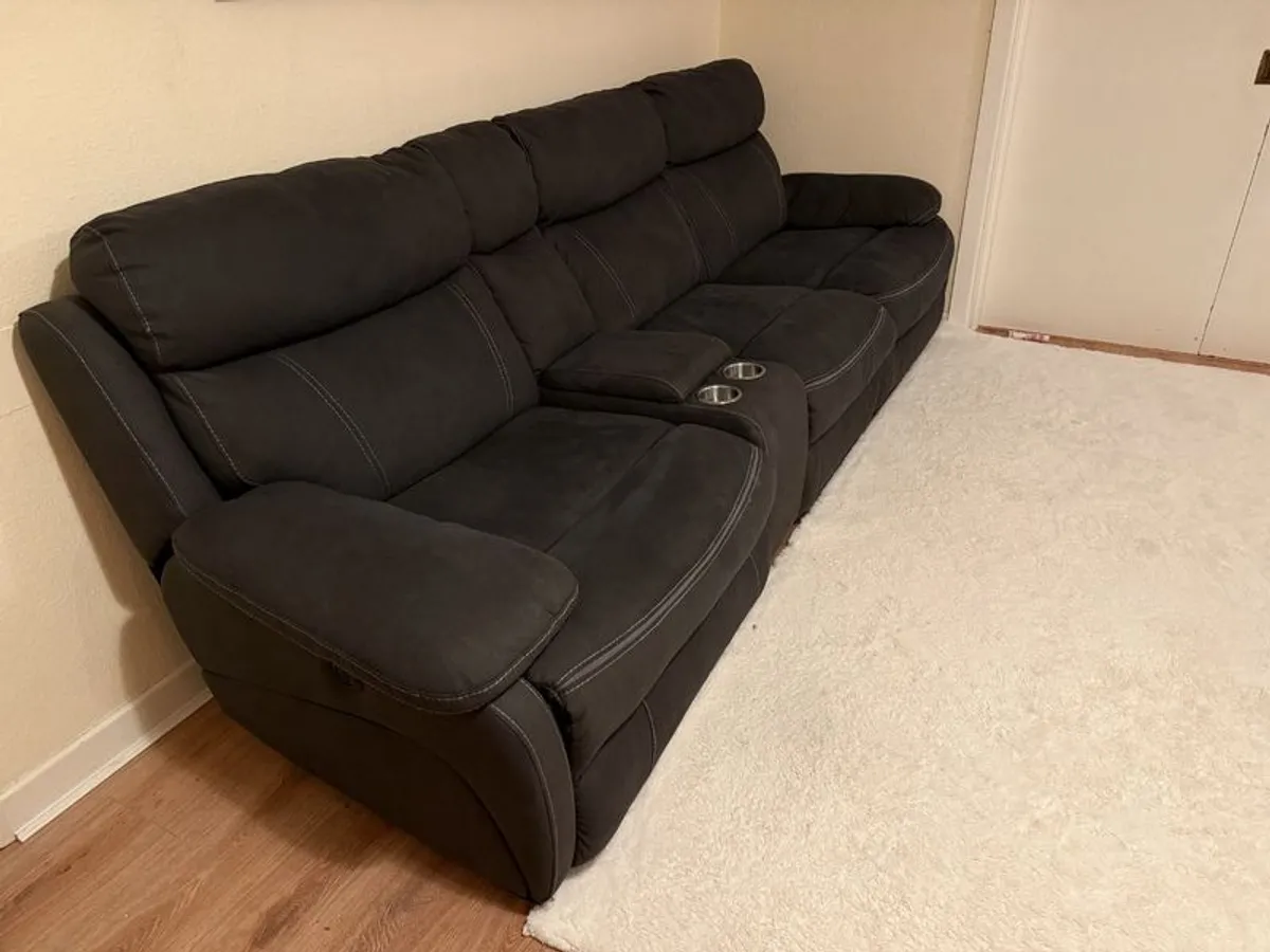 Hardy Corner Sofa | USB | Power Recliner | Grey - Image 2