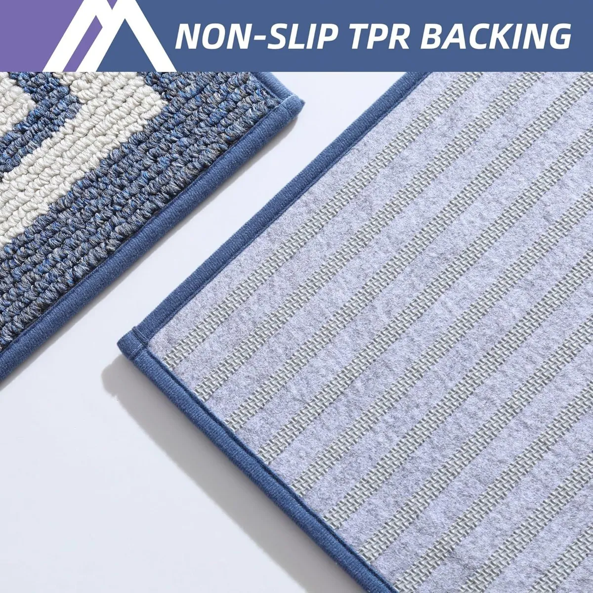 Nonslip Kitchen Runner Rug Set 2 Pieces 61x90cm+61 - Image 3