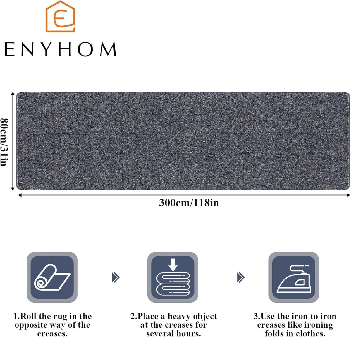 Extra Long Runner Rugs for Hallway 80 x 300 cm - Image 2