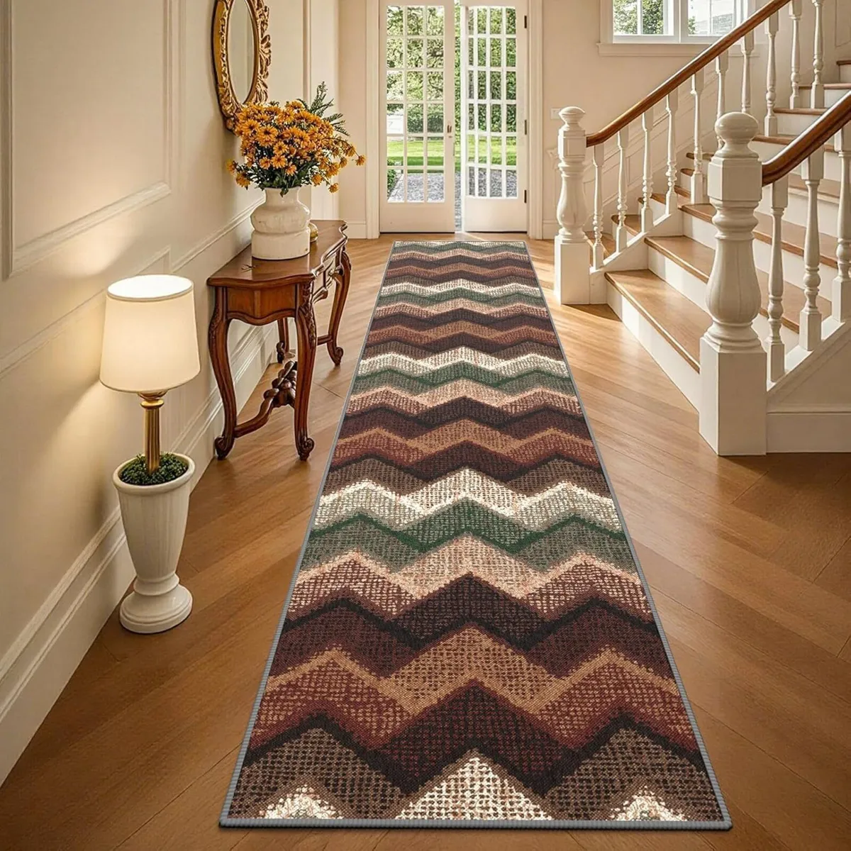 Boho Runner Rugs for Hallway Non Slip 60x300cm - Image 1