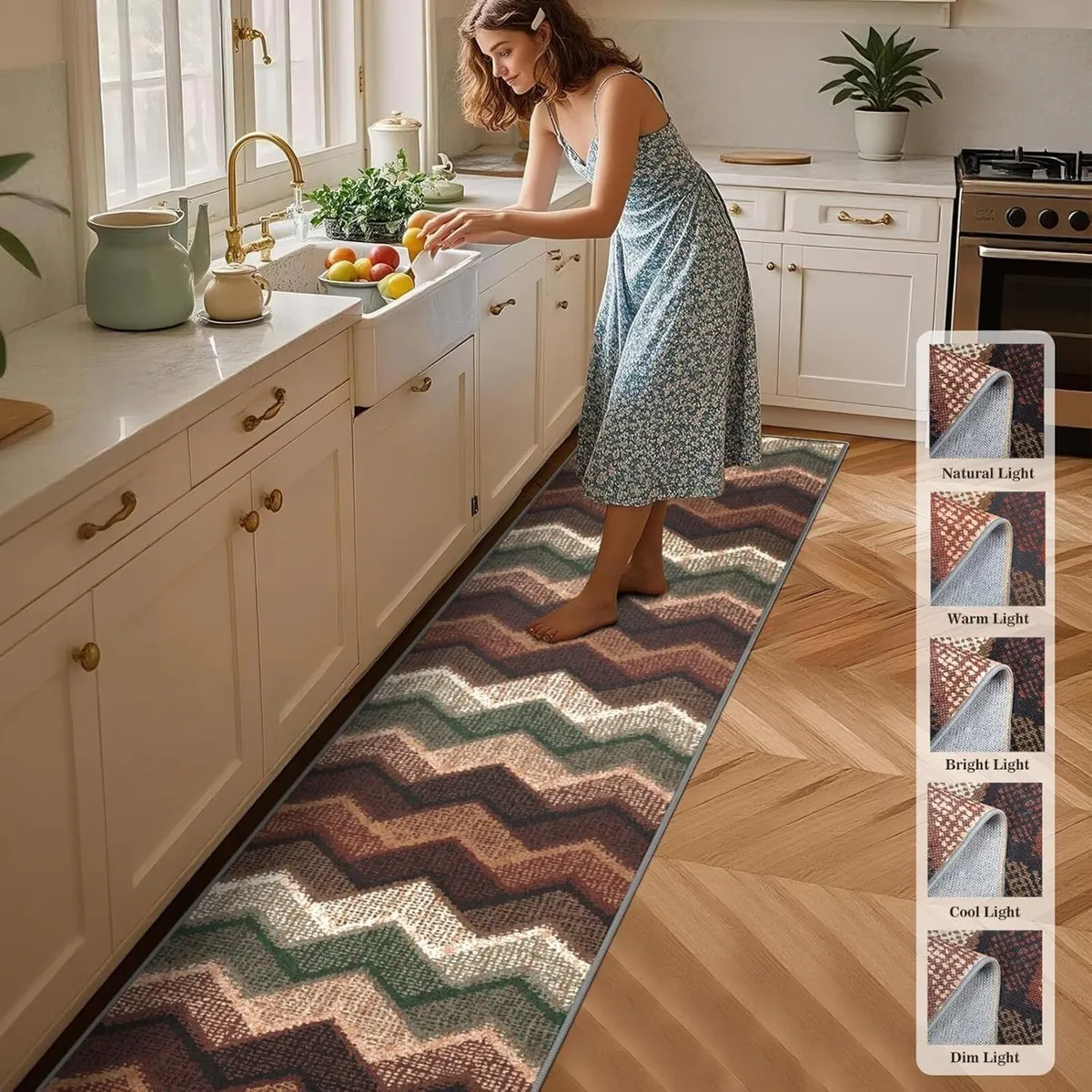 Boho Runner Rugs for Hallway Non Slip 60x300cm - Image 2