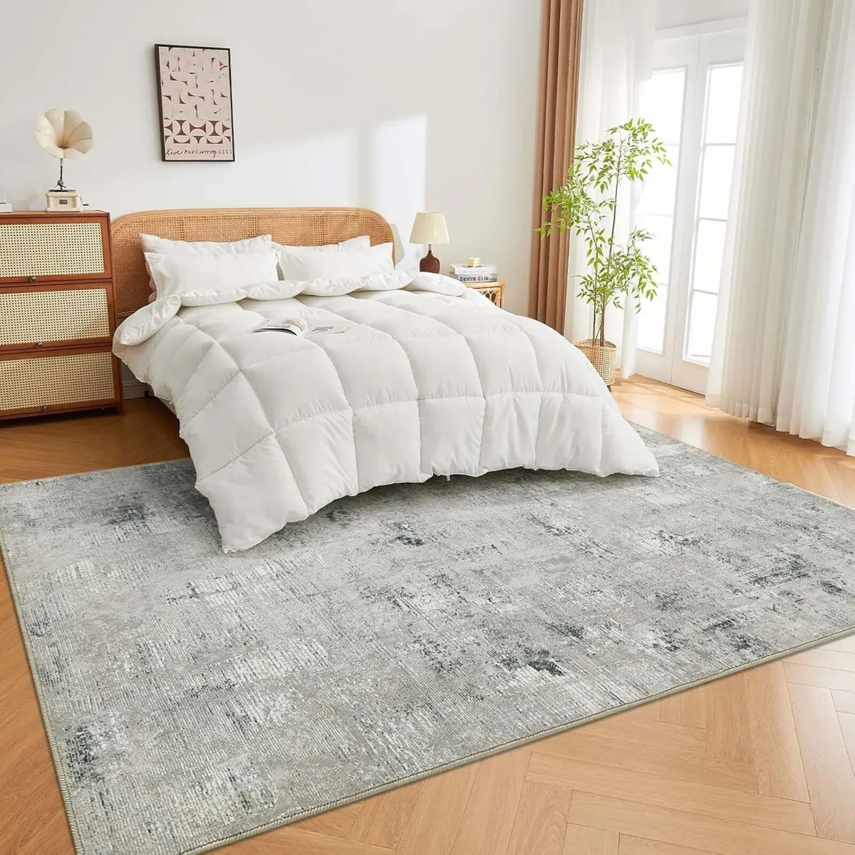 Large Rugs for Living Room 200x300cm Grey - Image 3