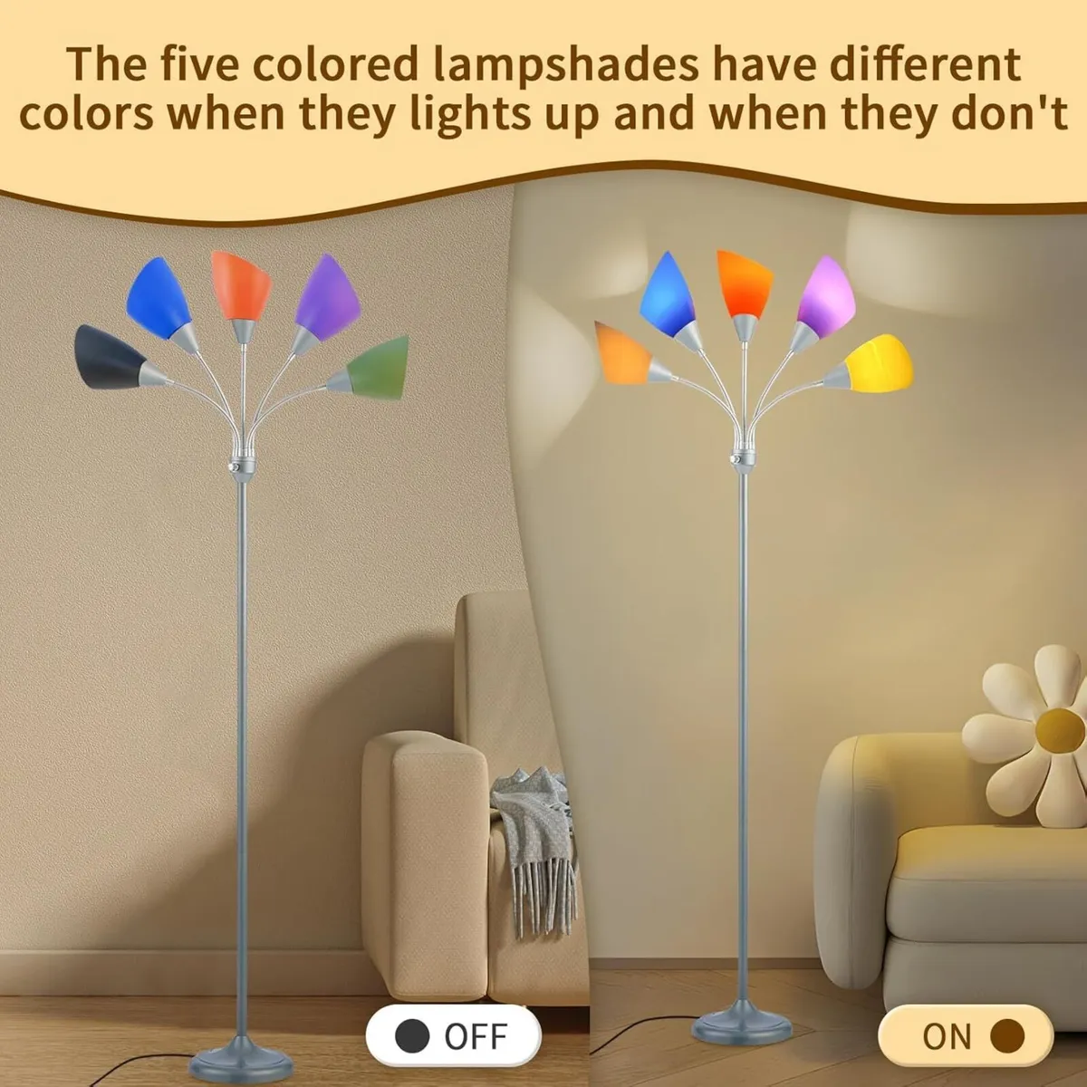 Medusa Floor Lamp Multi Head 5 Light Lamps for - Image 4