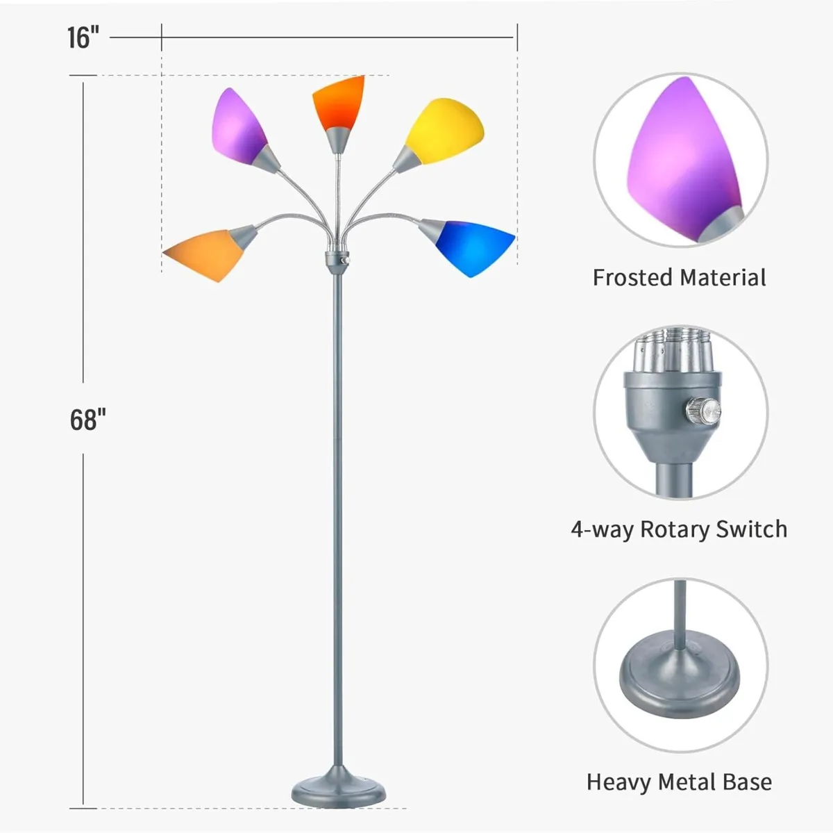 Medusa Floor Lamp Multi Head 5 Light Lamps for - Image 2