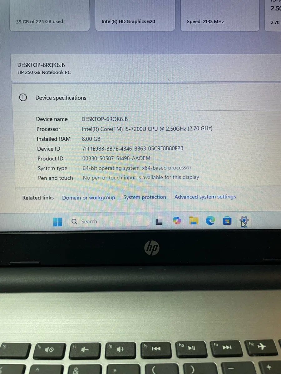 Hp laptop i5 pro 8/256 windows 11 - Image 4