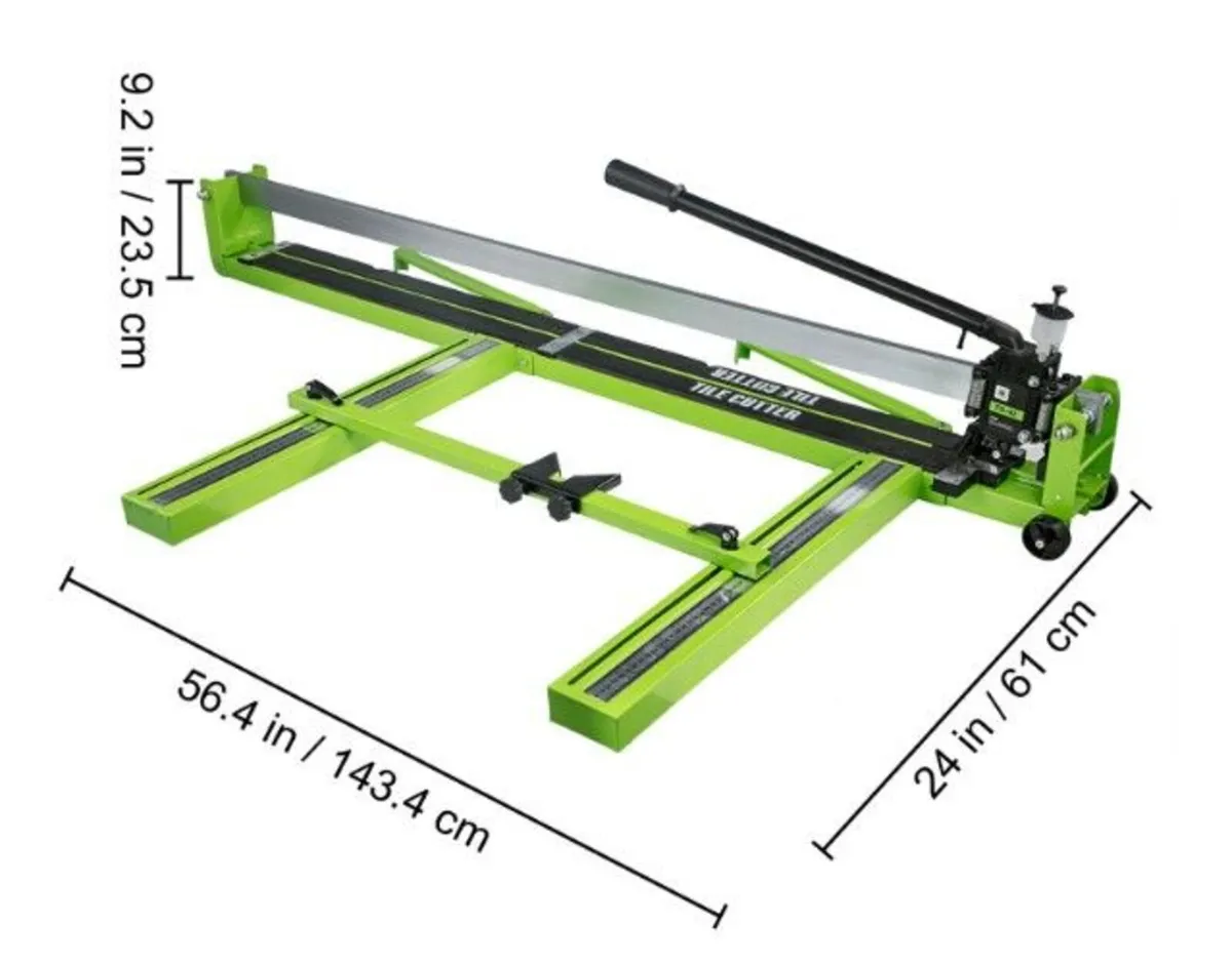 47in Manual Tile Cutter Laser Guide All-Steel - Image 3