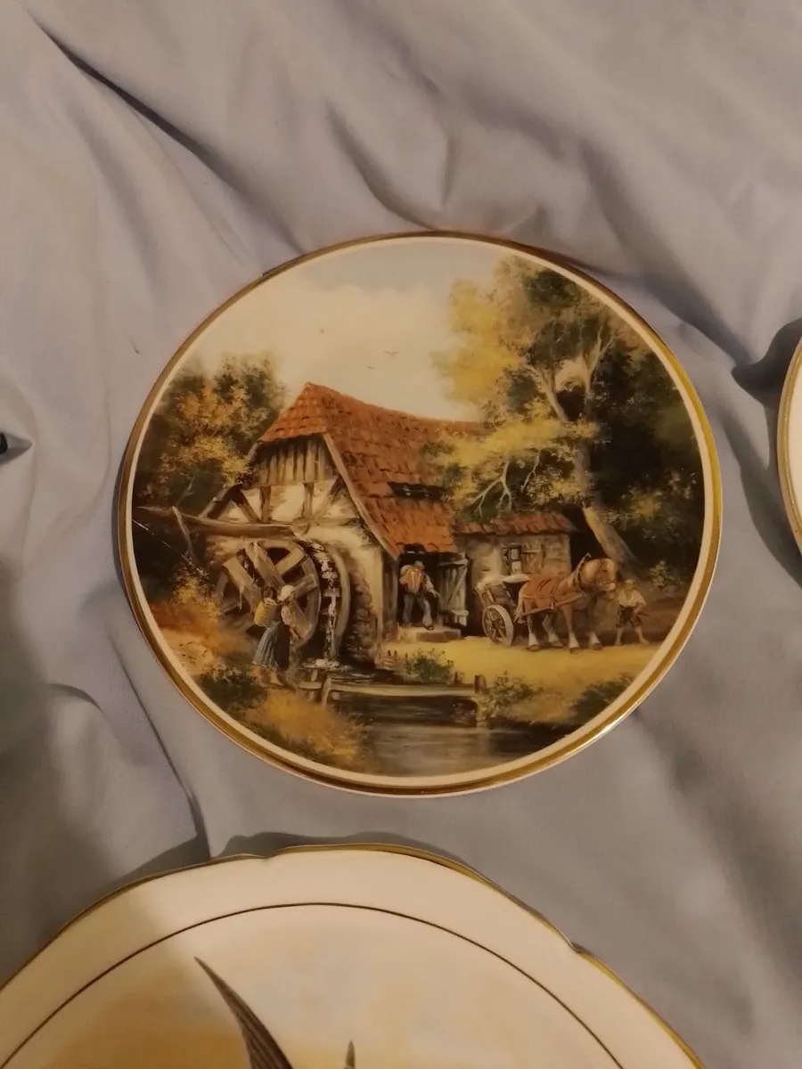 Antique Wall Hanging Plates 15 in the LOT - Image 1