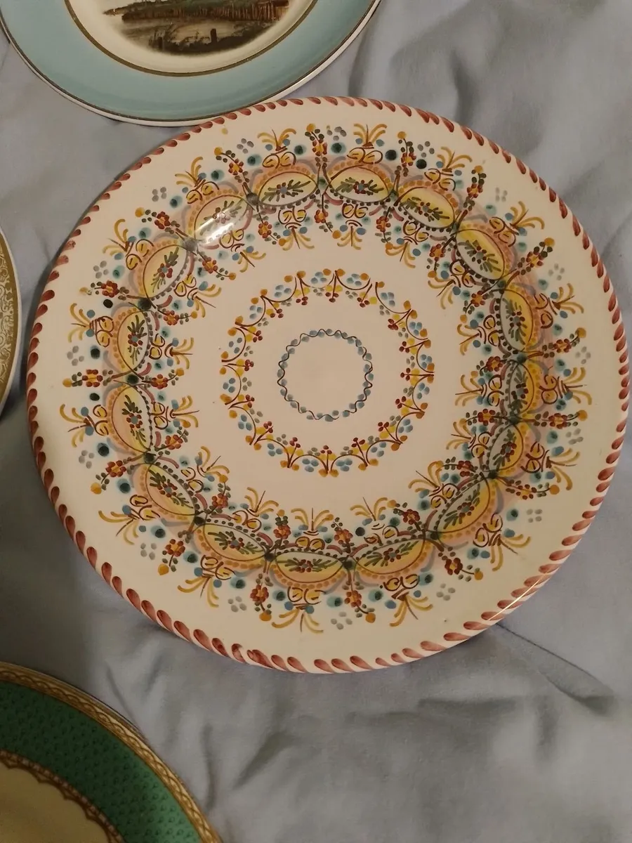 Antique Wall Hanging Plates 15 in the LOT - Image 2