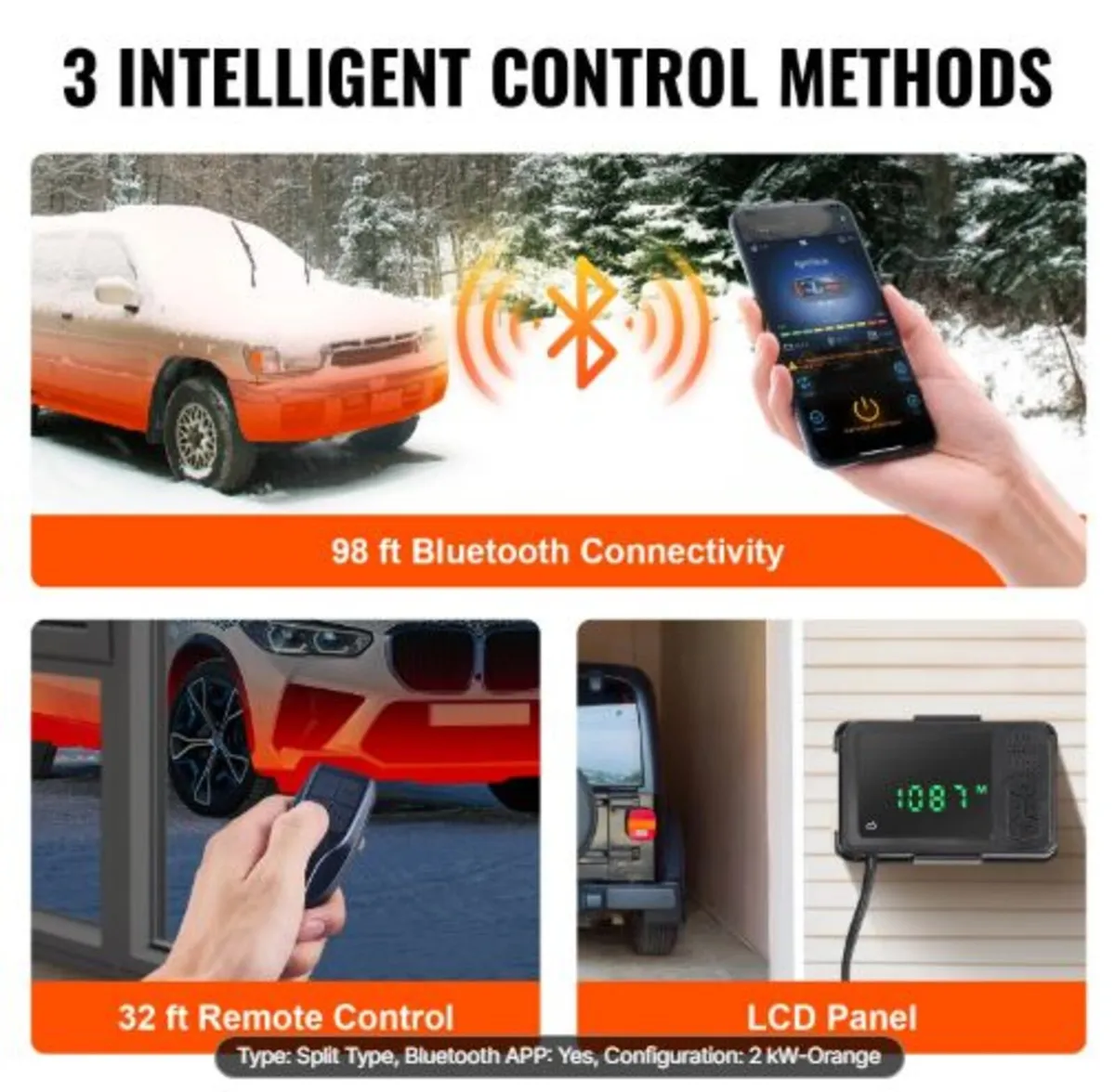 Bluetooth App Control Diesel Air Heater, 12V 2KW - Image 2