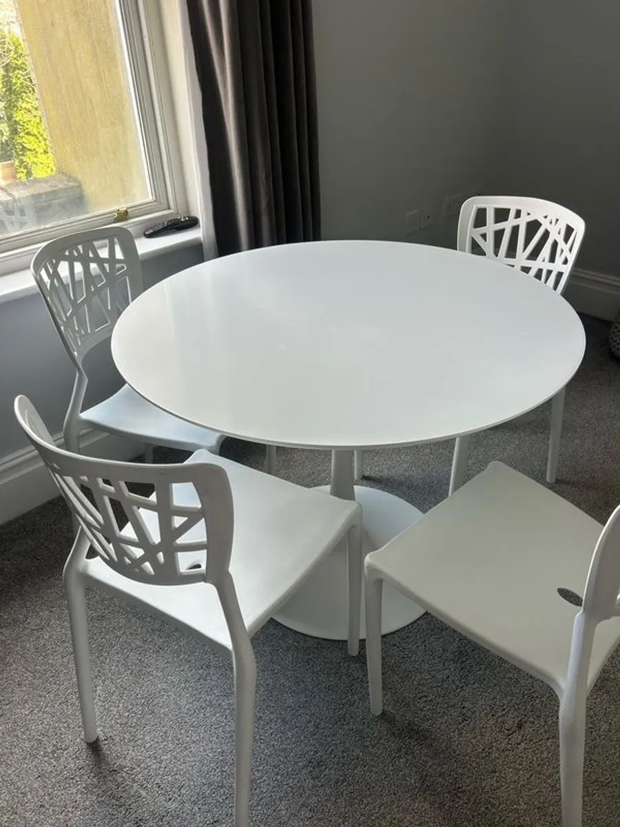 dining table & 4 chairs - Image 2