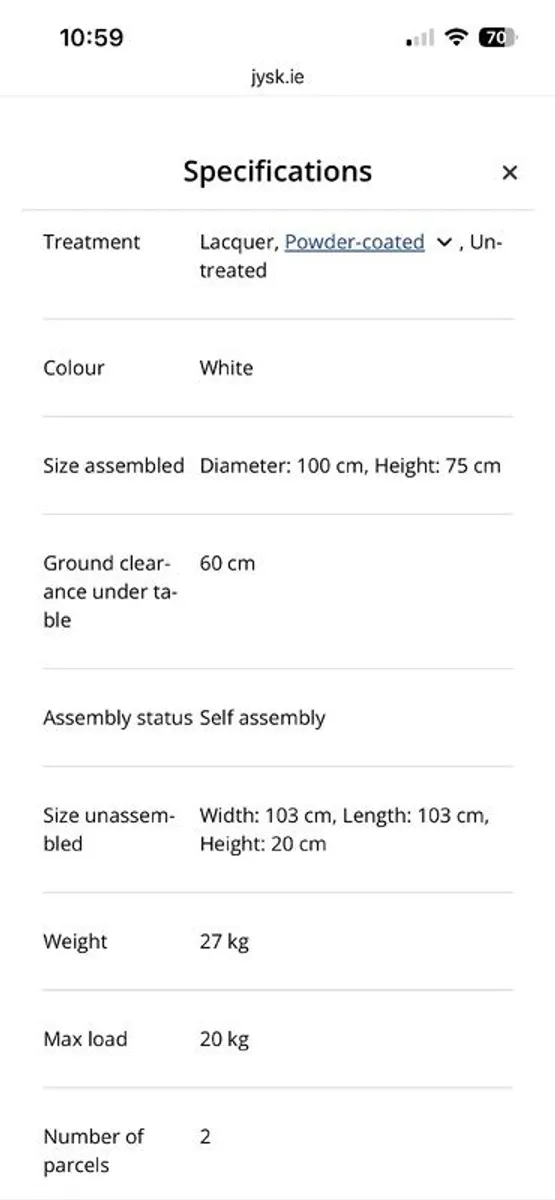 dining table & 4 chairs - Image 3
