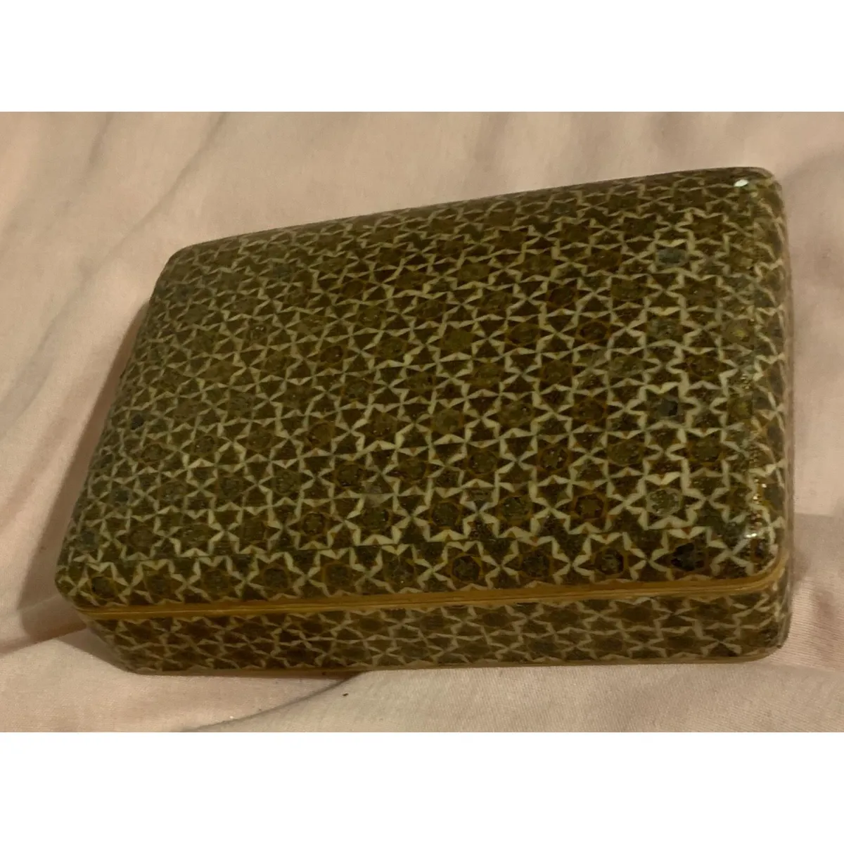 Antique Persian Khatam Inlaid jewellery box - Image 1