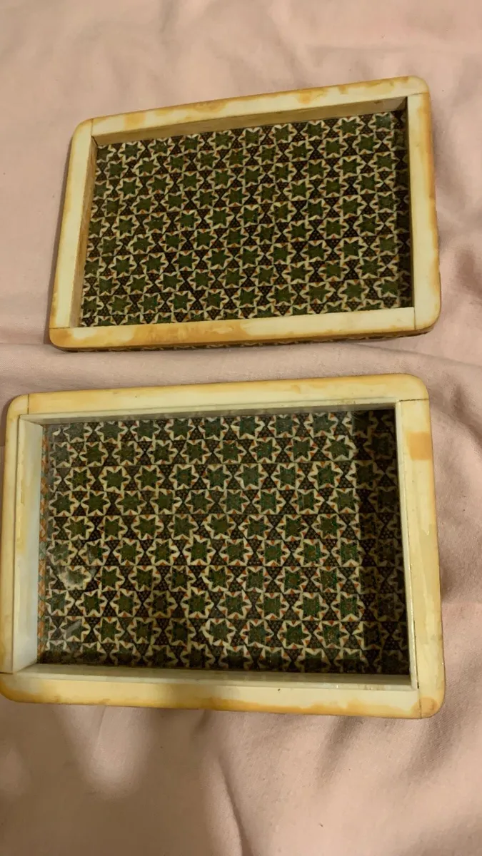 Antique Persian Khatam Inlaid jewellery box - Image 2