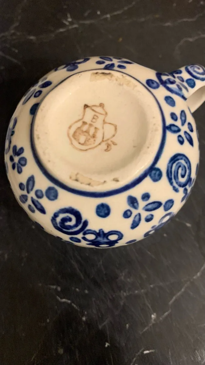 Pair of vintage handmade polish tea cup/saucer - Image 3