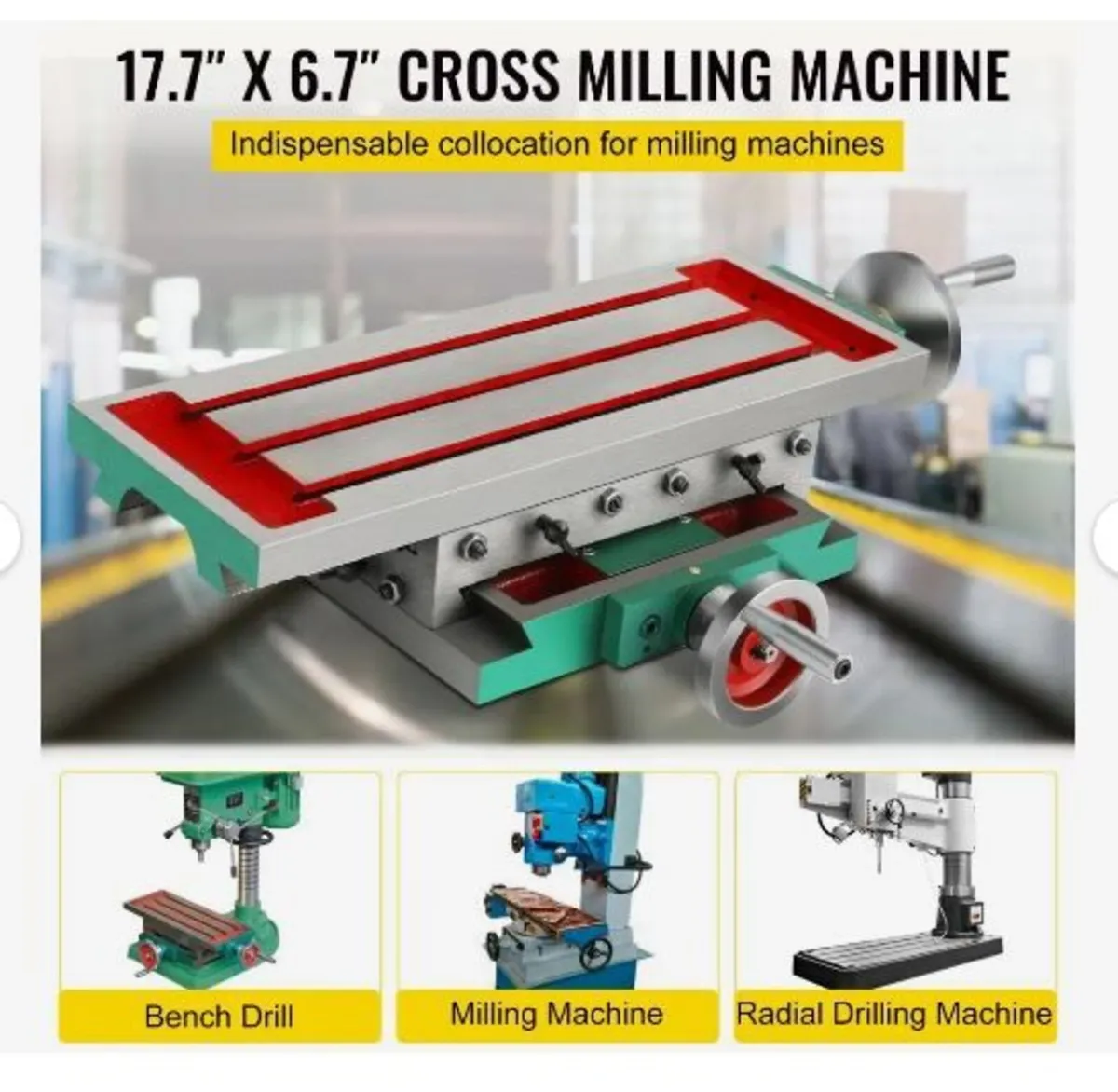 Milling Table 17.7×6.7Inch (450 x 170 mm) - Image 2