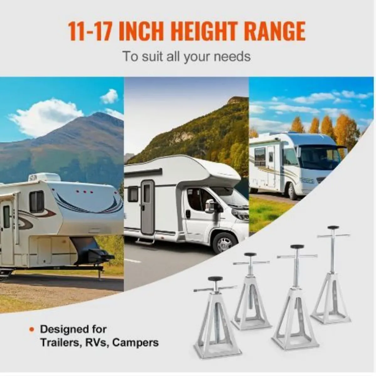 RV Stabilizer Jacks, 4 Pack Aluminum RV - Image 4