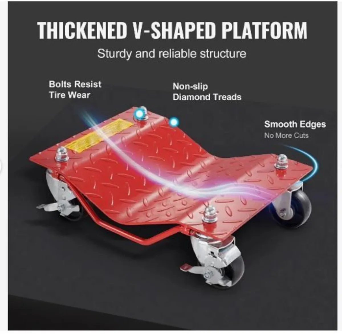 Wheel Dolly, 8000 lbs Capacity Heavy-Duty - Image 3