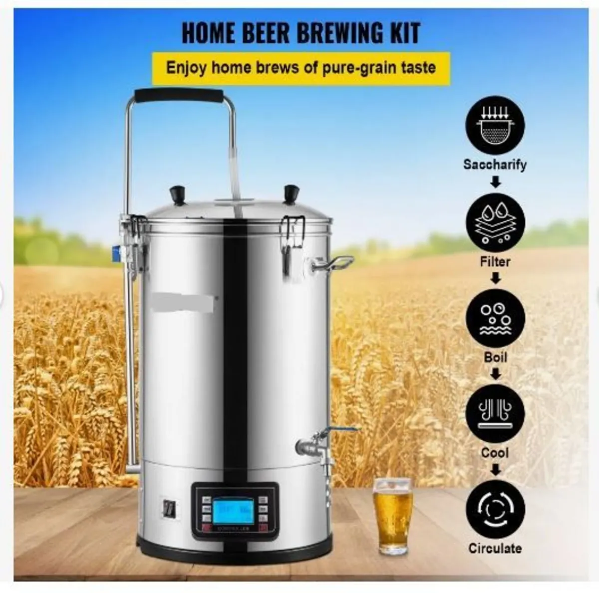 Electric Brewing System, 8 Gal/30 L, All-in-One - Image 2