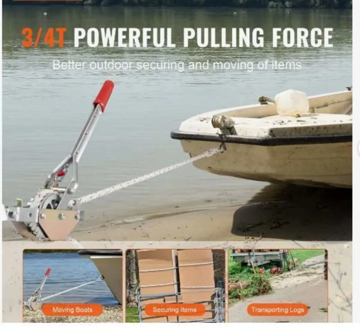 Rope Puller, 3/4 Ton (750 kg) Pulling Capacity - Image 2