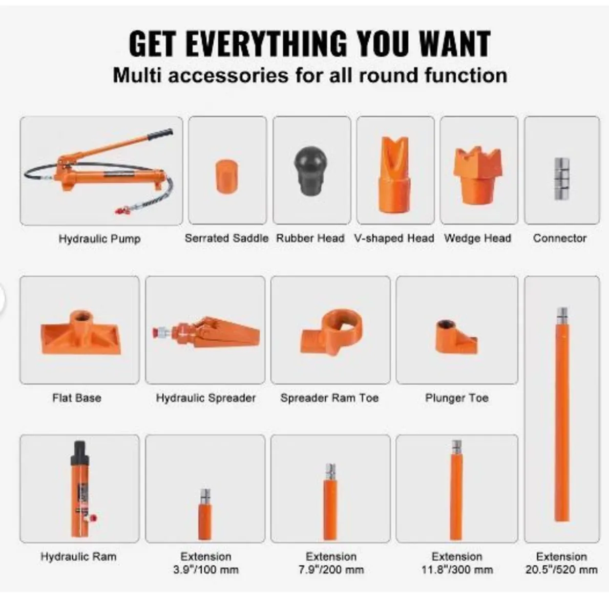 12 Ton Porta Power Kit, Portable Hydraulic Jack - Image 2