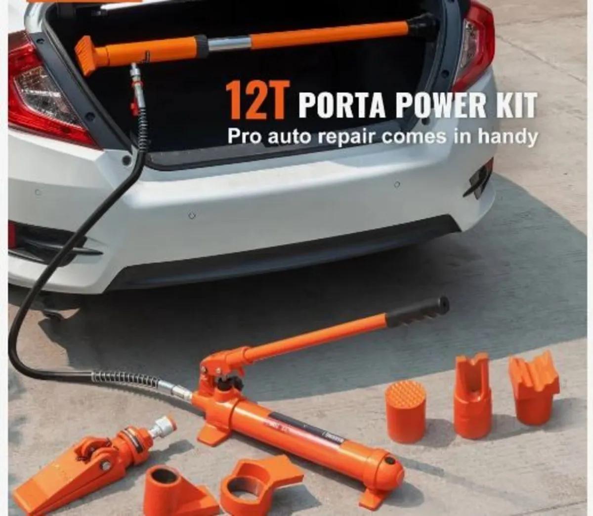 12 Ton Porta Power Kit, Portable Hydraulic Jack - Image 3