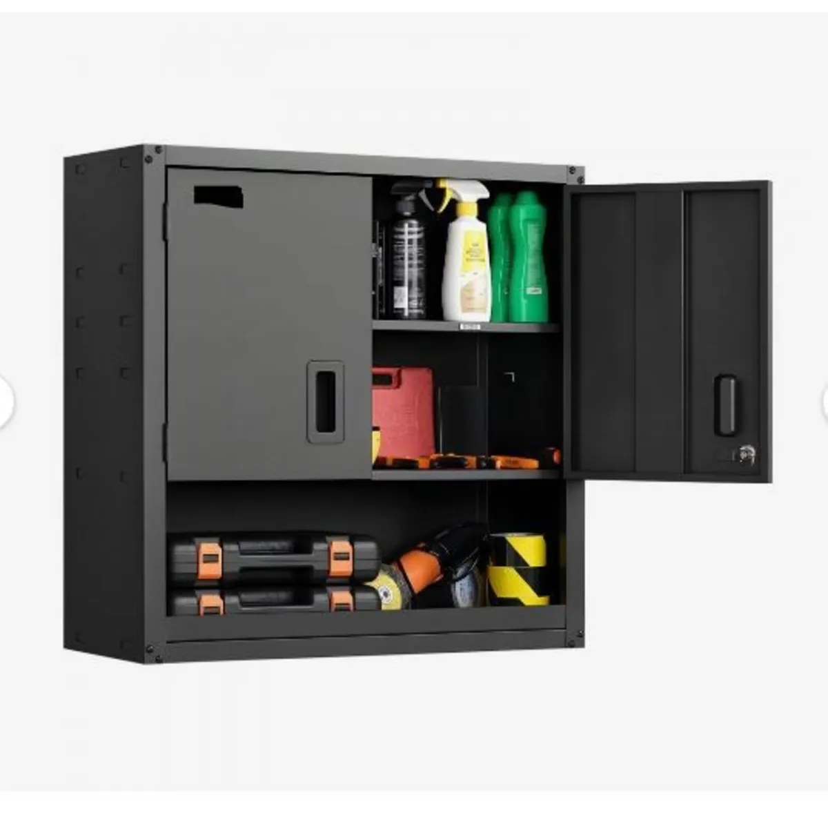 Metal Wall Cabinet, 76.2W x 30.5D x 76.2H Inch - Image 1