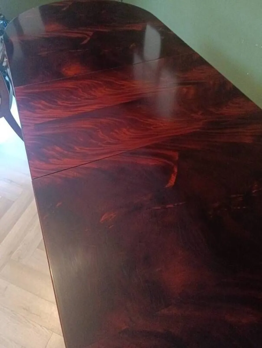 Mahogany Dining Chairs & Table - Image 3