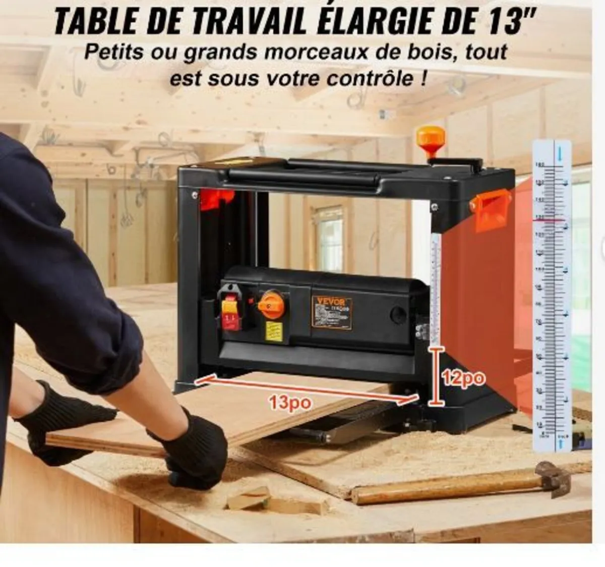 Thickness Planer, Two Speed, 33 cm - Image 3