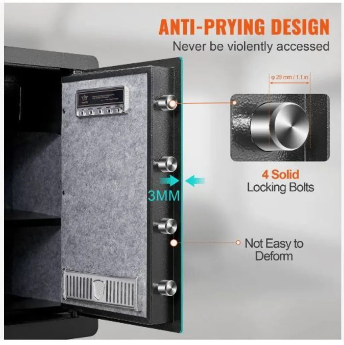 Safe, 62 L Home Safe, Steel Security - Image 4