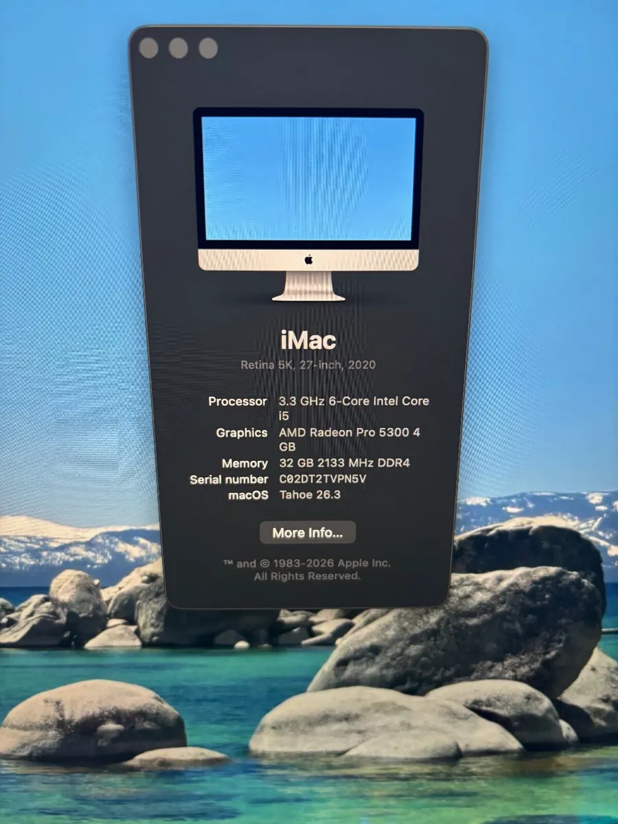 27" 5K 2020 iMac - Image 3