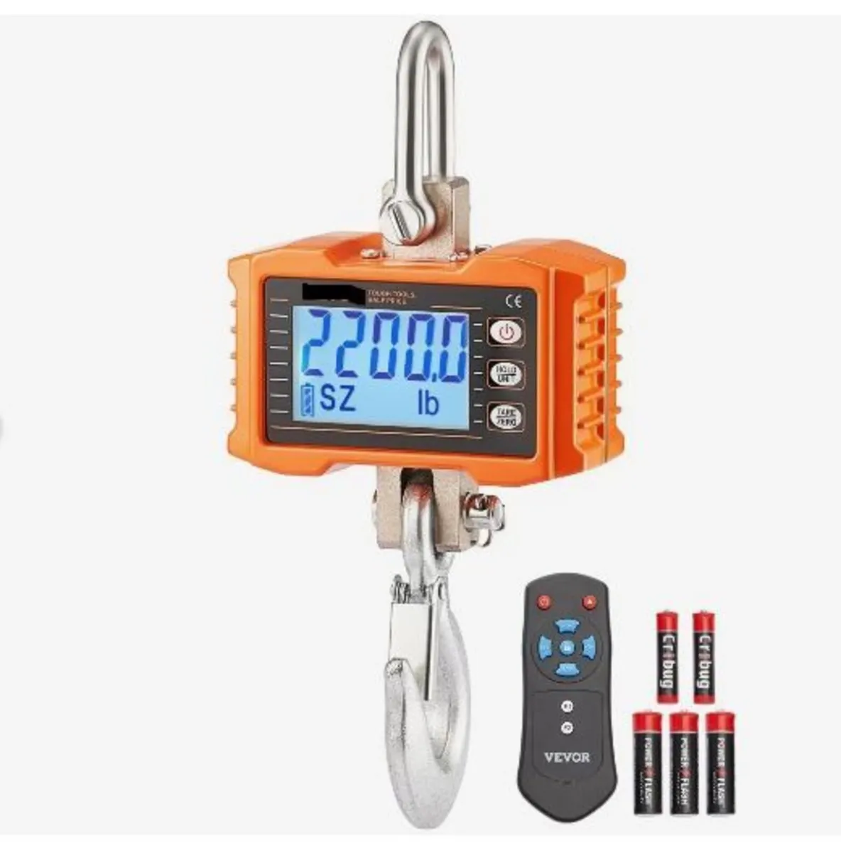 Digital Crane Scale, 2200 lbs/1000 kg - Image 1