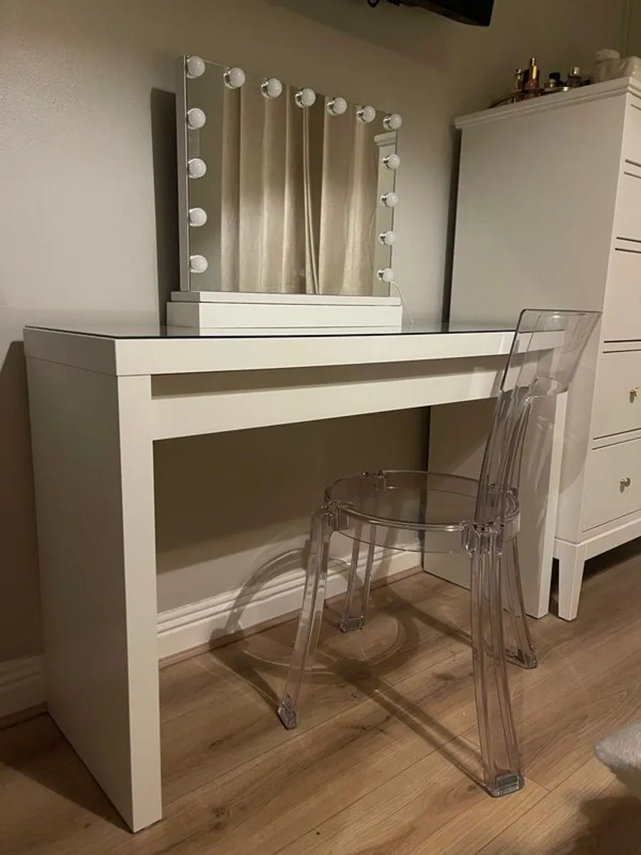 Make Up Table, Mirror And Chair - Image 1