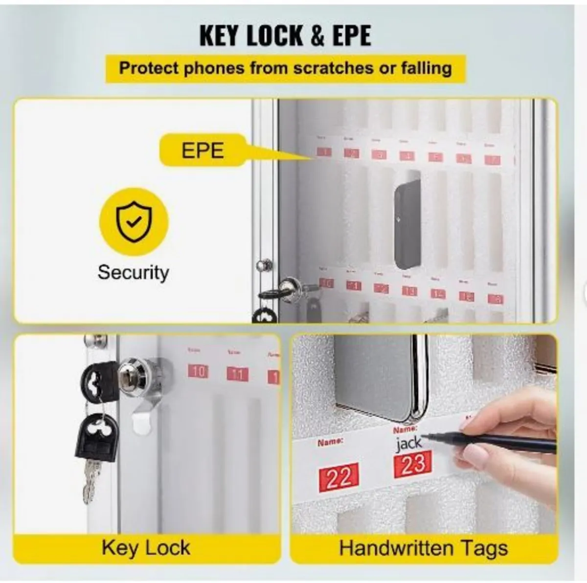 Cell Phone Storage Cabinet, 36 Slots - Image 3