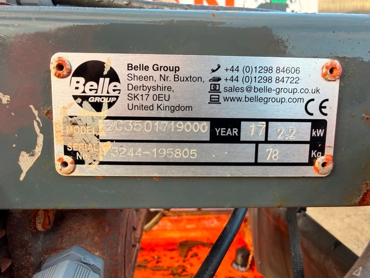 Belle BC350 Electric Block & Tile Saw 110V 2017... - Image 2