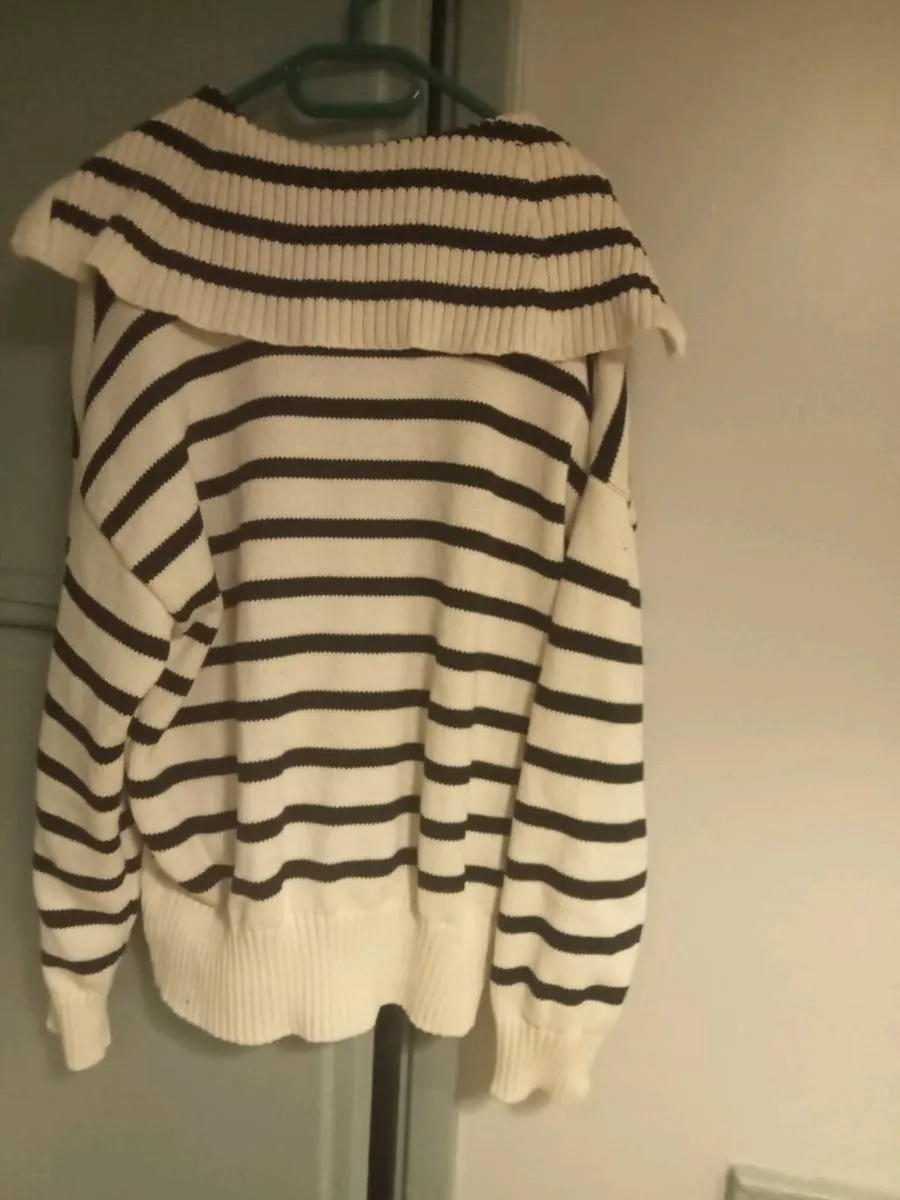 Ladies striped jumper size 10 - Image 2