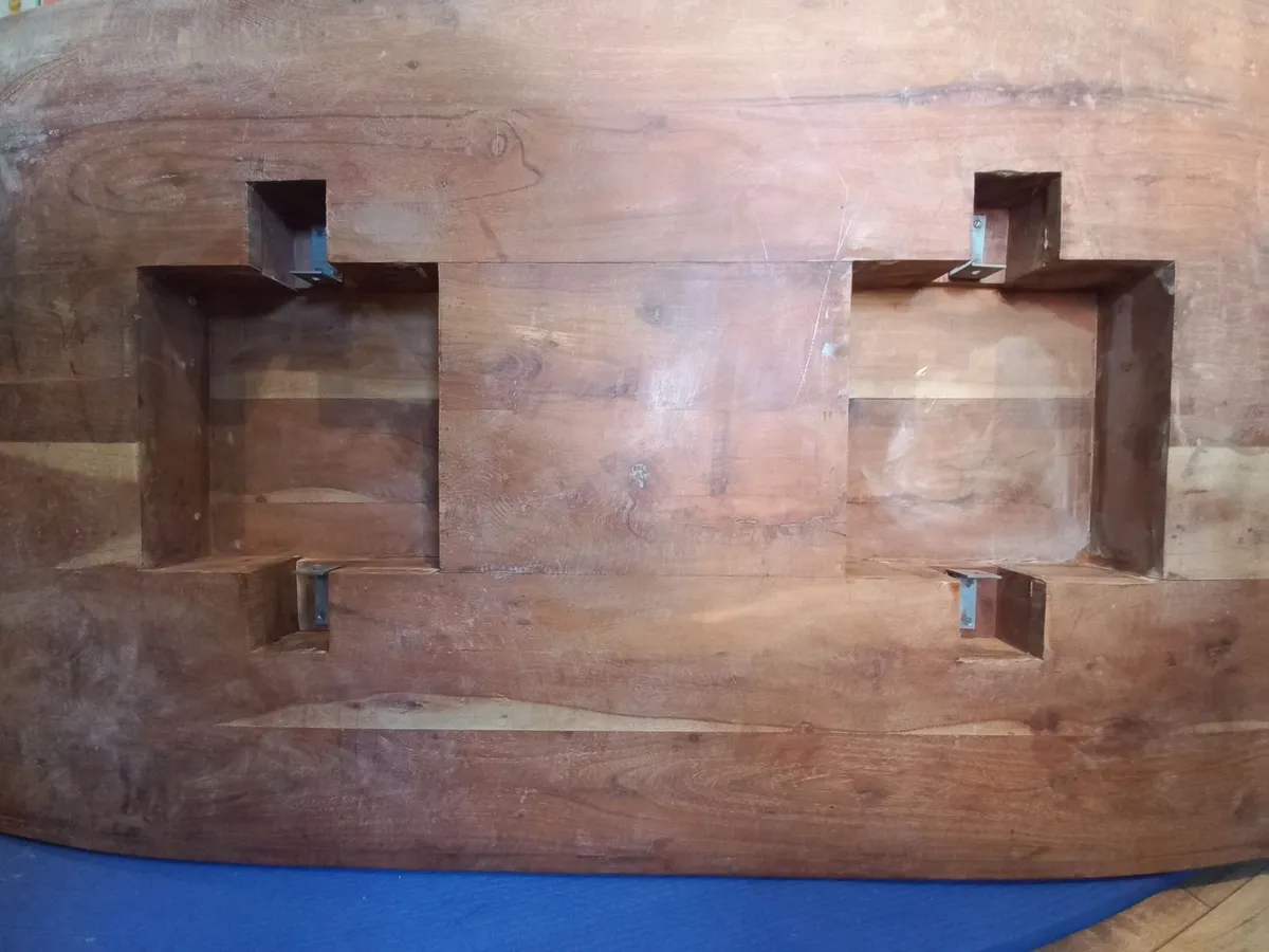 Large solid wood dining table - Image 4