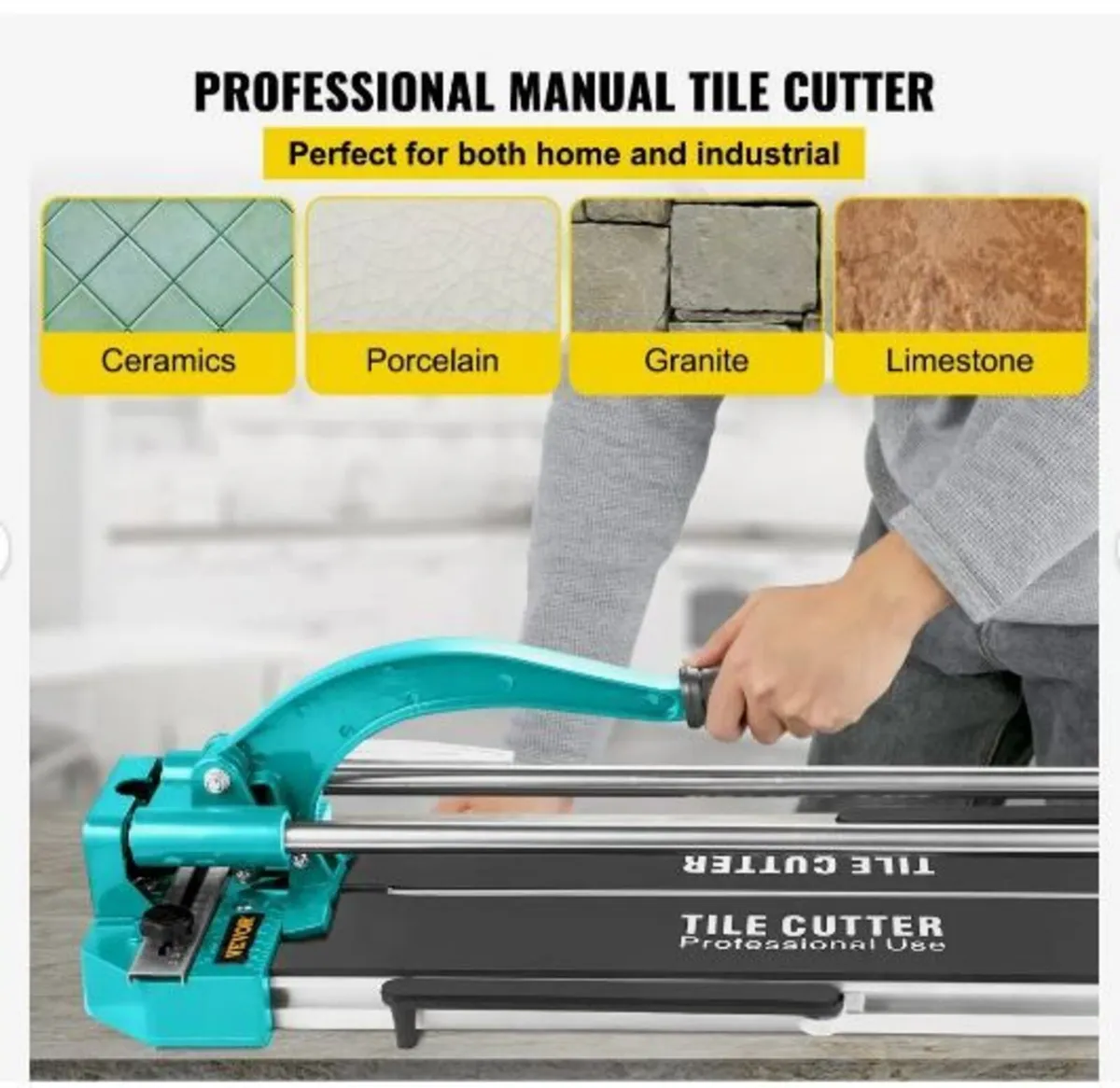 31 Inch/800mm Tile Cutter Double Rails & Brackets - Image 2