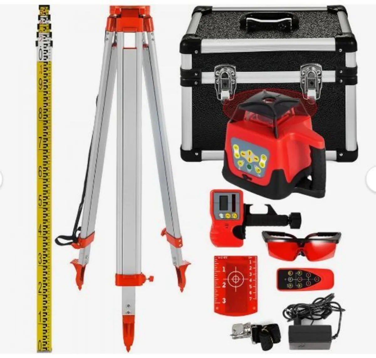 Red Rotary Laser Level Self Leveling Measuring - Image 3
