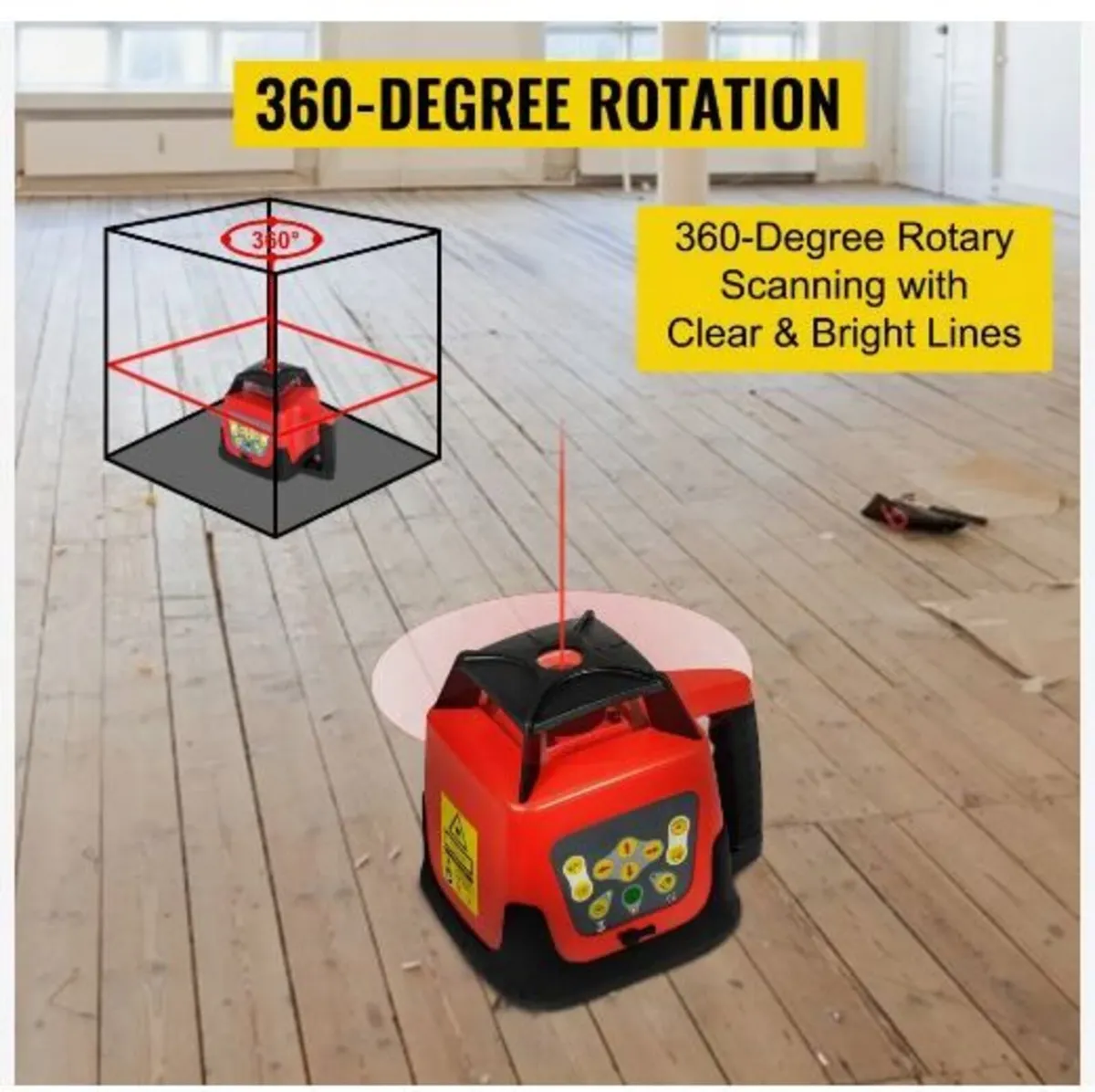 Red Rotary Laser Level Self Leveling Measuring - Image 4