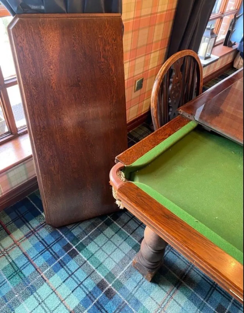 Antique Billiards/Dining Table.Slate Base - Image 3