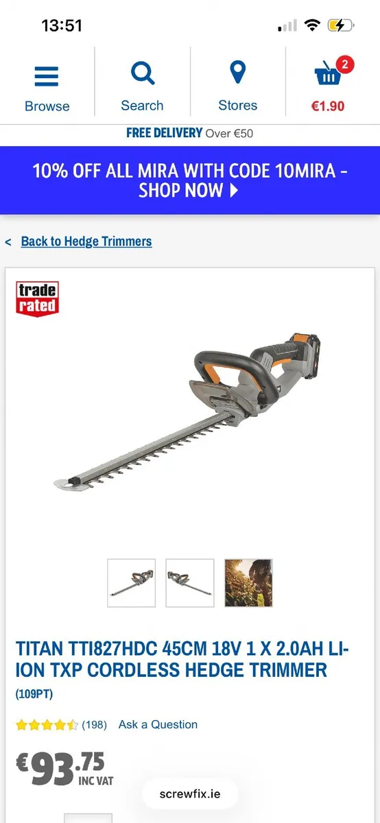 titan hedge trimmer - Image 1