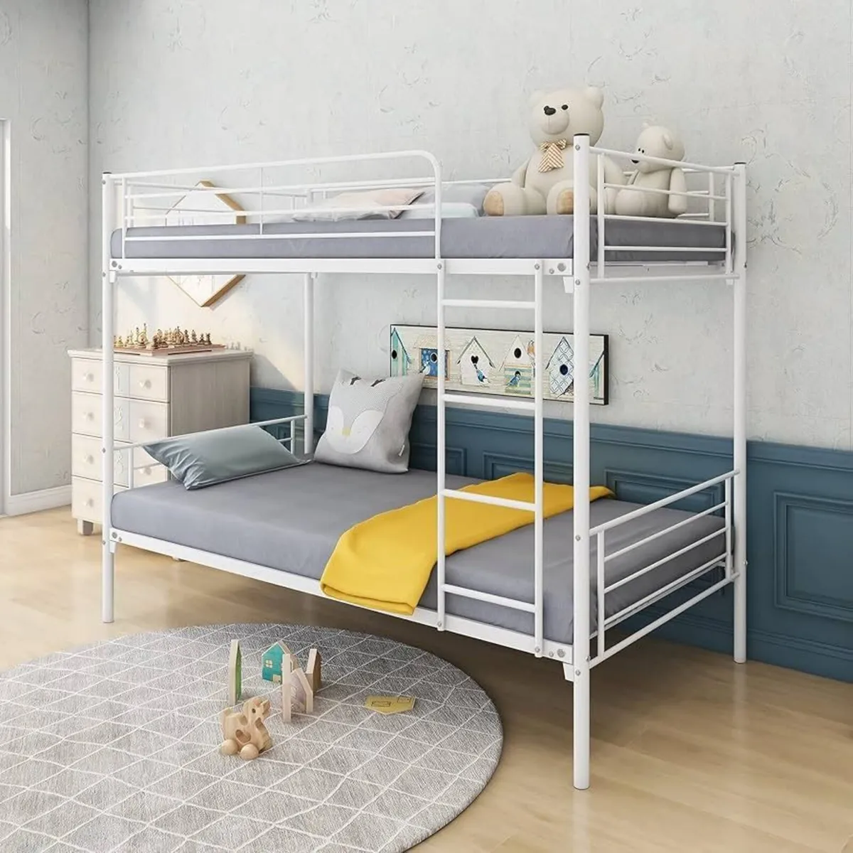 White single Metal Bunk Bed FREE DELIVERY - Image 1
