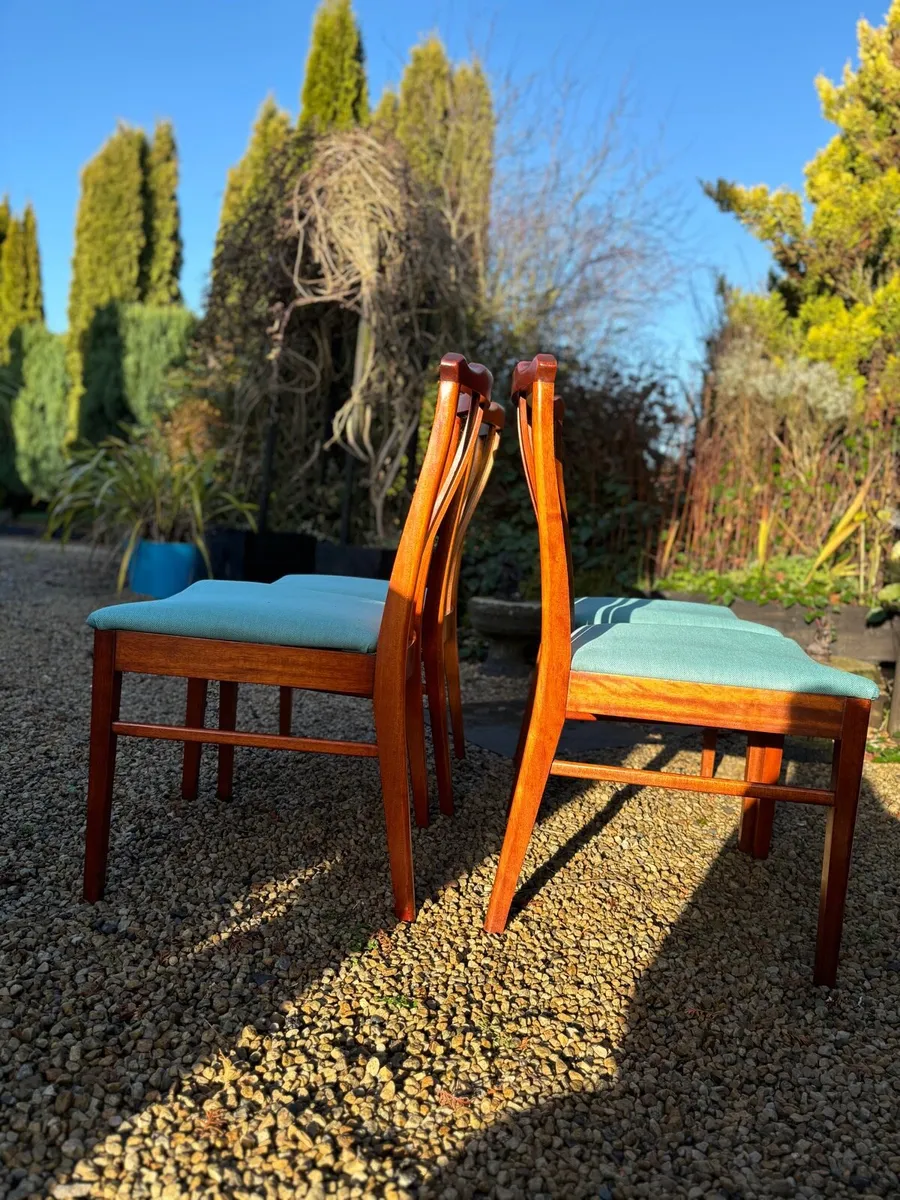 Mid century dining chairs x 4 - Image 2