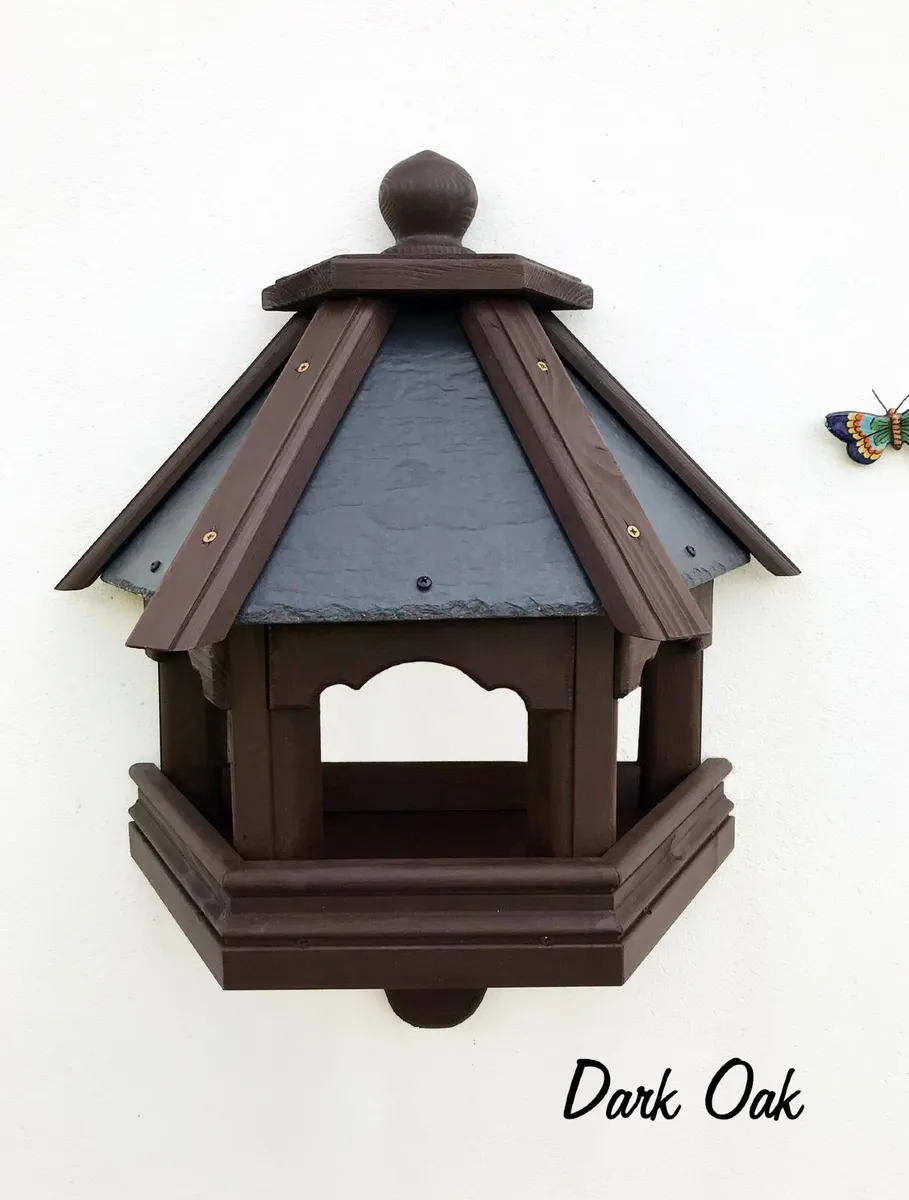 Bird feeder. Large Wall mounted. Slated Roof - Image 2
