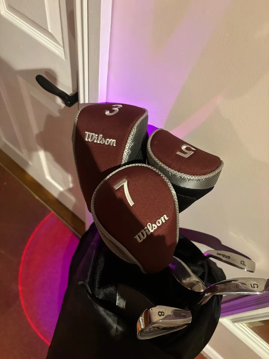 Wilson Golf clubs and bag - Image 2