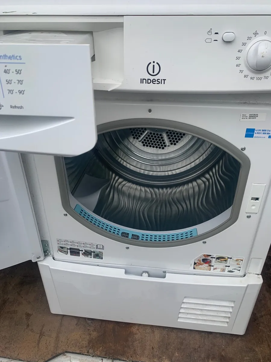 Indesit condenser dryer 8kg Brated - Image 2
