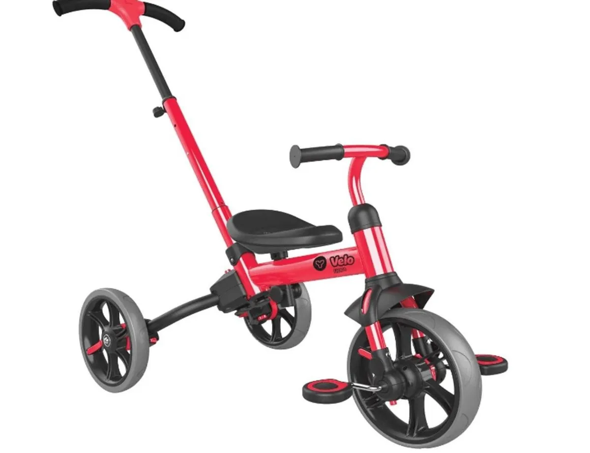 YVolution Yvelo Flippa 2020 Red Balance Bike - Image 2
