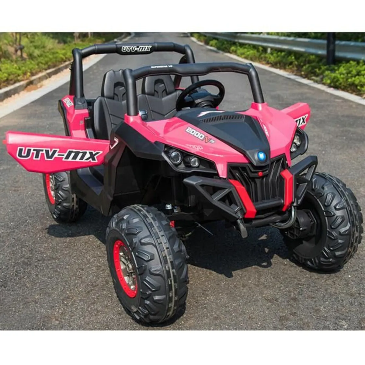 Ground Commander 24V Electric Ride On Buggy Pink - Image 1