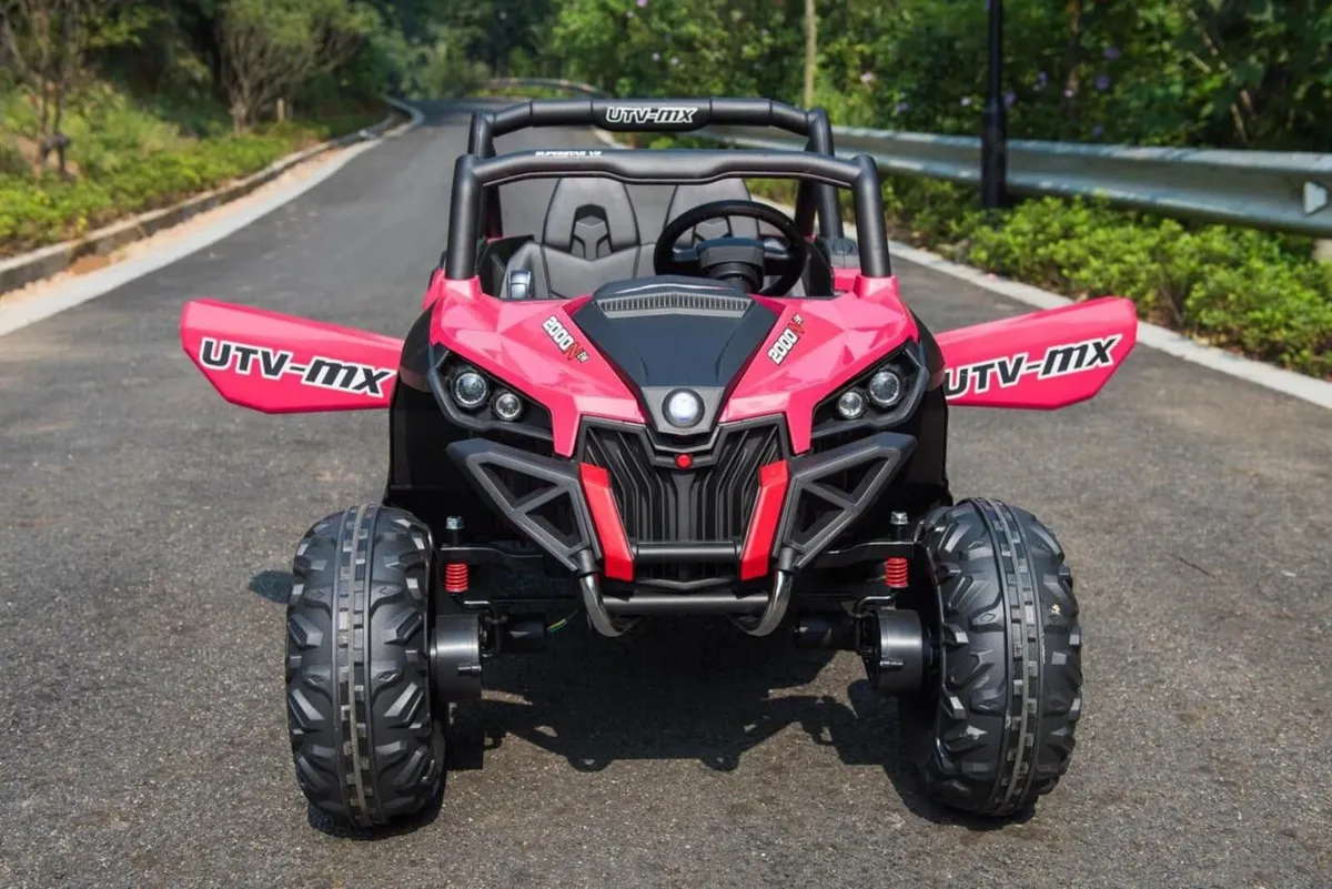 Ground Commander 24V Electric Ride On Buggy Pink - Image 2